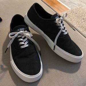 Women's black Sperry size 8.5 sneakers